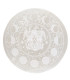 Circular Selenite Plate Moon Phases with Faces