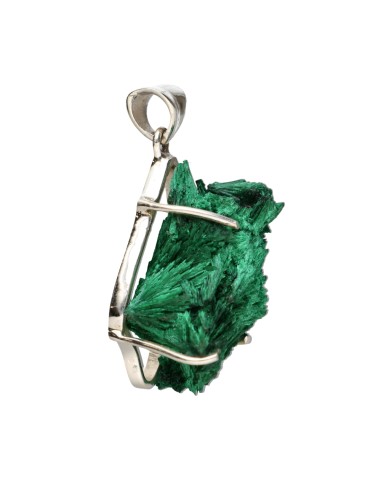 Pendentif en Malachite Fibreuse en...