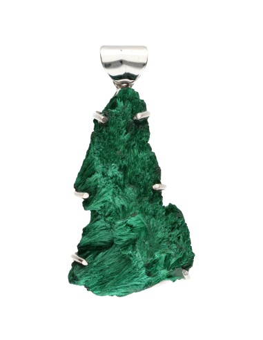 Colgante di Malachite Fibrosa in...