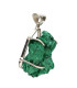 Colgante de Malachite Fibreuse en Plata de Ley 925 (45V)