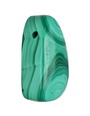 Malachite Pendant Flat Flat Pierced...
