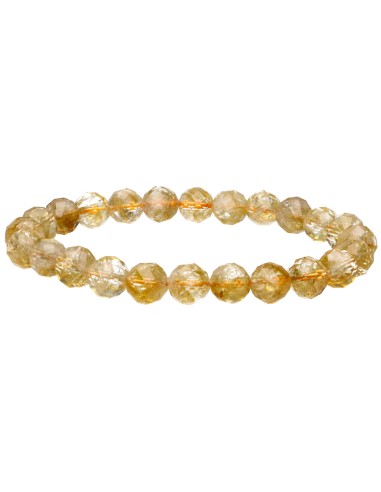 Pulsera Facetada de Citrine Heated 8mm