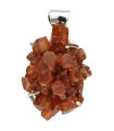 Colgante of Aragonite in 925 Sterling Silver (66V)