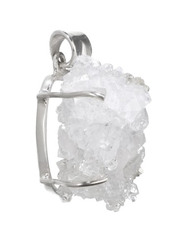 Colgante Drusa de Quartz en Argent...