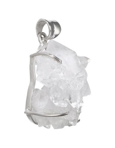 Quartz Druze Pendant in Sterling...