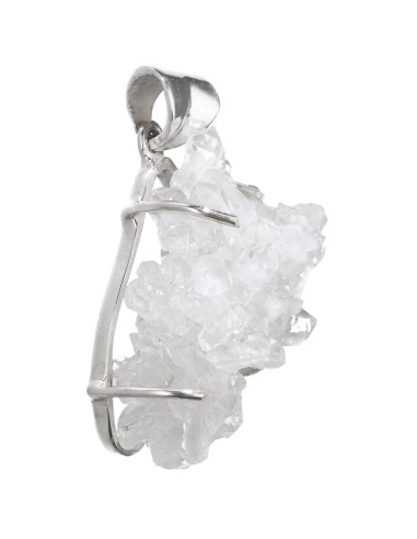 Colgante Quartz Druse in Sterling...