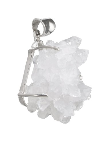 Colgante Quartz Druze in 925 Sterling...