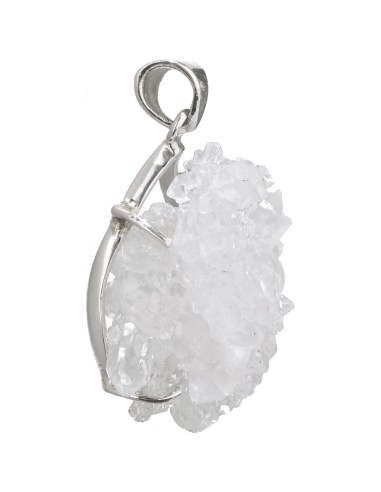 Quartz Druse Pendant in 925 Sterling...