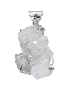Cuarzo Druse Pendant in 925...