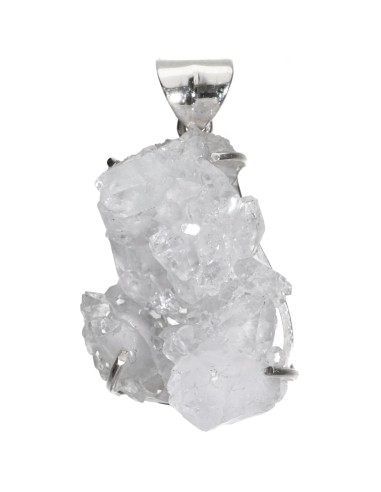 Cuarzo Druse Pendant in 925 Sterling...