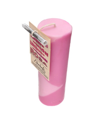 Vela artisanale de couleur - Rose