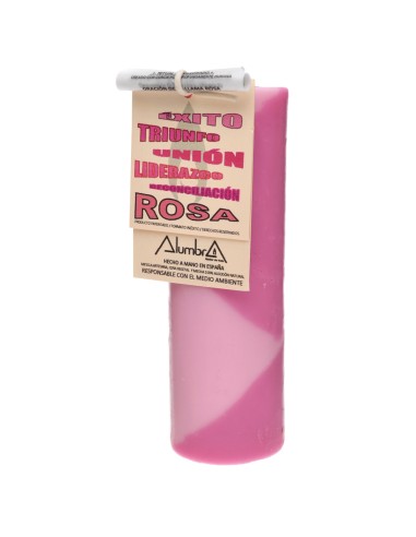 Vela Artesanal de Color - Rosa