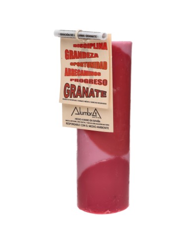 Vela Artesanal de Color - Granate