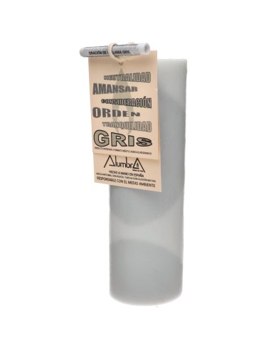 Vela Artigianale di Colore - Grigio