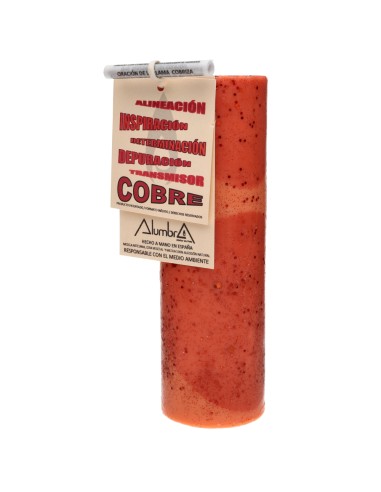 Vela Artesanal de Color - Cobre