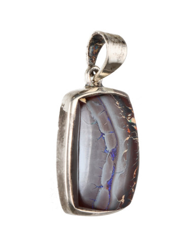 Colgante de Ópalo Boulder en Plata de...