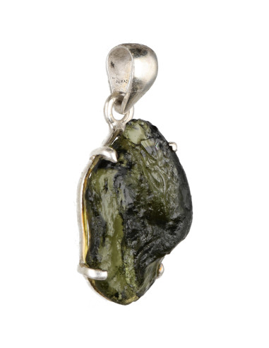 Colgante de Moldavita in 925 Sterling...