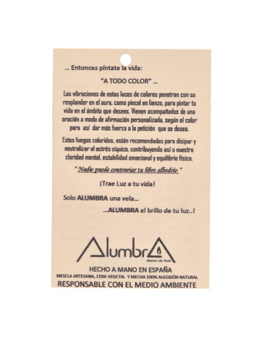 Vela Artesanal de Color - Oro