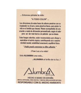 Vela Artesanal de Cor - 7 Cores