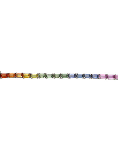 Pulsera de Saphirs Multicolor en...
