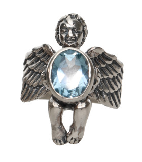 Anillo Ángel with Topacio in Sterling Silver 925 (C)