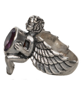 Anillo Ange avec Améthyste en Argent Sterling 925