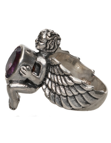 Anillo Ange avec Améthyste en Argent...