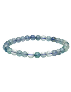 Bracciale di Fluorite Blu 6mm