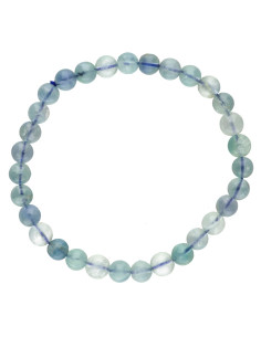 Pulsera de Fluorita Azul 6mm 2