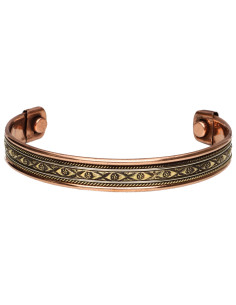 Brazalete en cuivre fleur