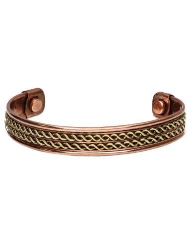 Copper Double Chain Bracelet