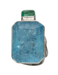 Aguamarine Ring with...