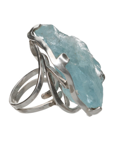 Anillo of Aguamarina in Sterling...