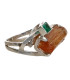 Anillo de Imperial Topaz with Emerald in Sterling Silver 925 (16W)