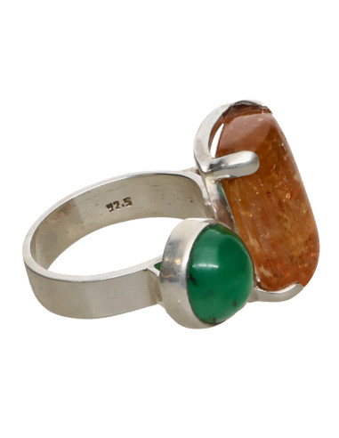Anillo de Imperial Topaz with Emerald...