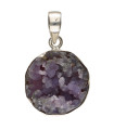 Colgante de Calcedonia Uva en Plata de Ley 925 (17X)