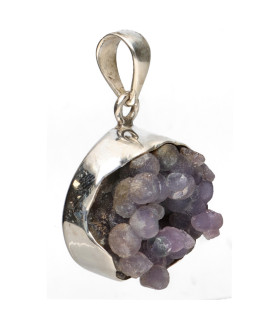 Colgante di Calcedonia Uva in Argento Sterling 925 (21X)