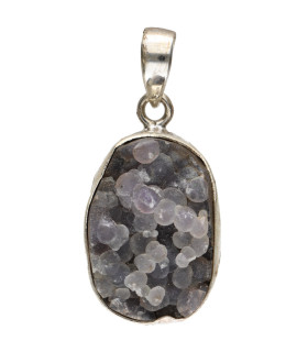 Colgante di Calcedonia Uva in Argento Sterling 925 (25X)