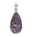 Colgante de Calcedonia Uva en Plata de Ley 925 (26X)