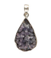 Colgante de Calcedonia Uva en Prata de Lei 925 (28X)