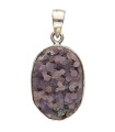 Colgante de Calcedonia Uva en Plata de Ley 925 (29X)