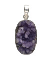 Colgante de Calcedonia Uva en Prata de Lei 925 (30X)