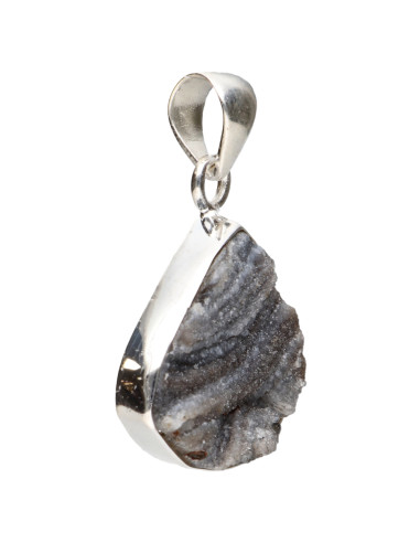 Crystalized Chalcedony Pendant in 925...