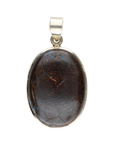 Colgante di Ópalo Boulder in Argento...