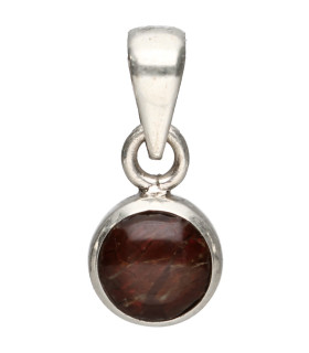 Colgante d’Agate Feu en Argent Sterling 925 (53W)