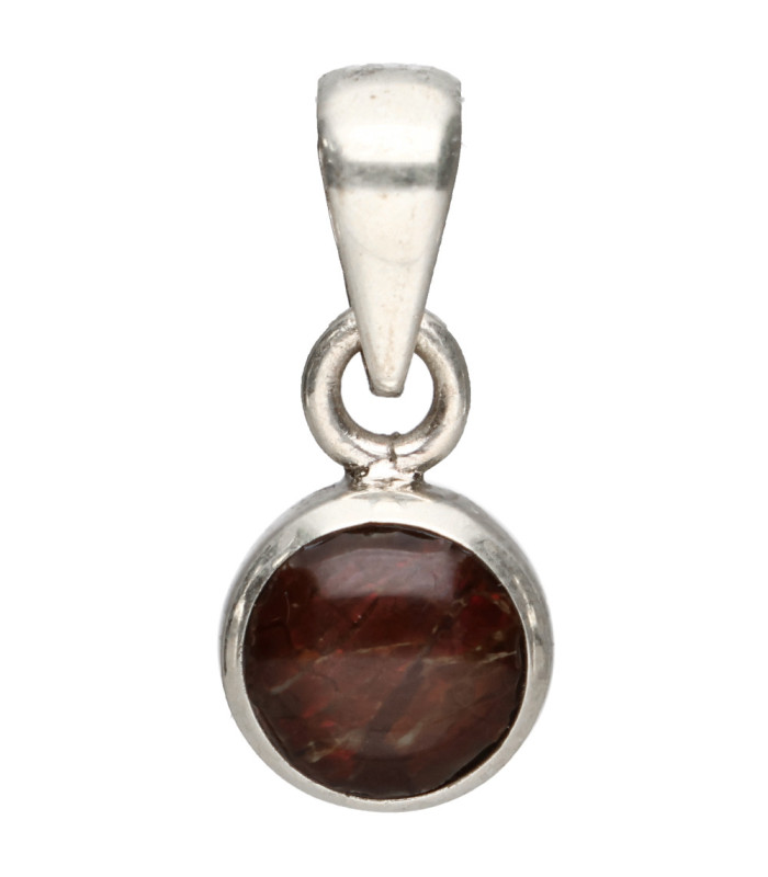 Colgante of Fire Agate in 925 Sterling Silver (53W)