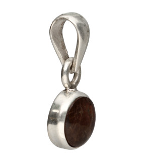 Colgante d’Agate Feu en Argent Sterling 925 (54W)