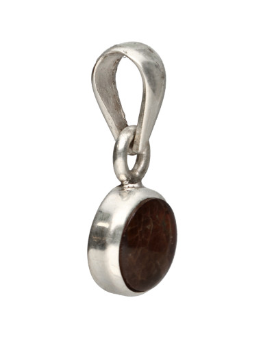 Colgante d’Agate Feu en Argent...