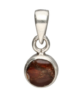 Colgante d’Agate Feu en Argent Sterling 925 (55W)