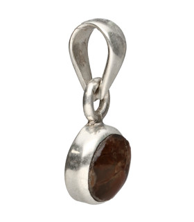 Colgante d’Agate Feu en Argent Sterling 925 (55W)